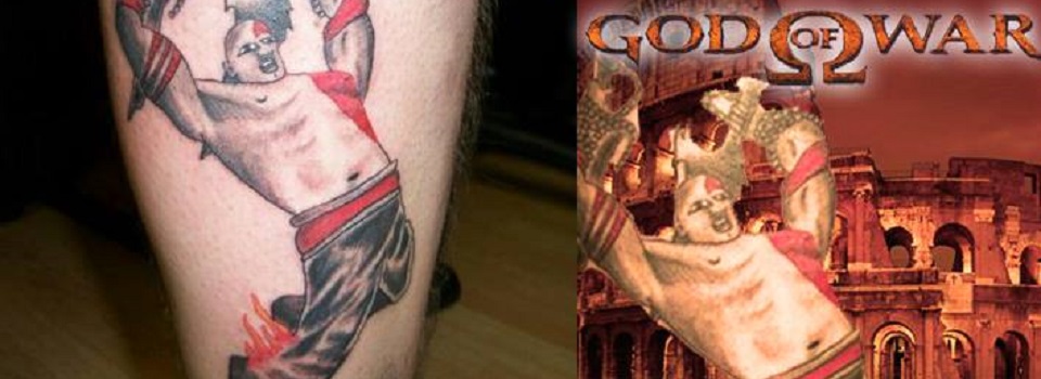 Video Game Tat Goes Wrong, Features Kratos from God of War