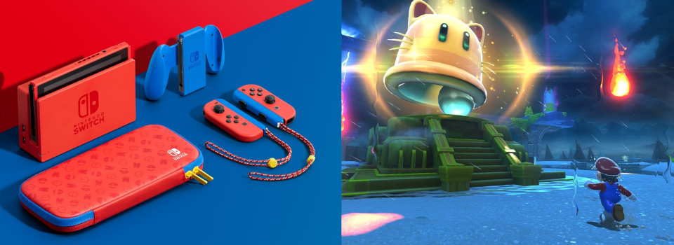 Nintendo Unveils Red & Blue Switch Console, Bowser's Fury Trailer