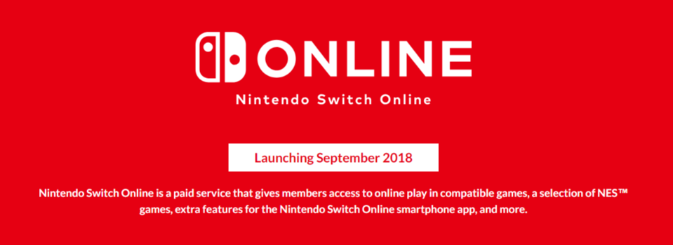 Nintendo Switch Online to Launch "in the Second Half of September"