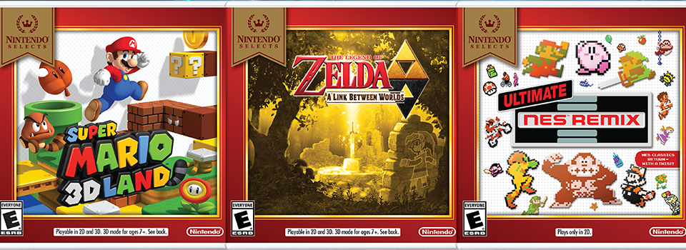 Three New Titles Added to The Nintendo Selects Library