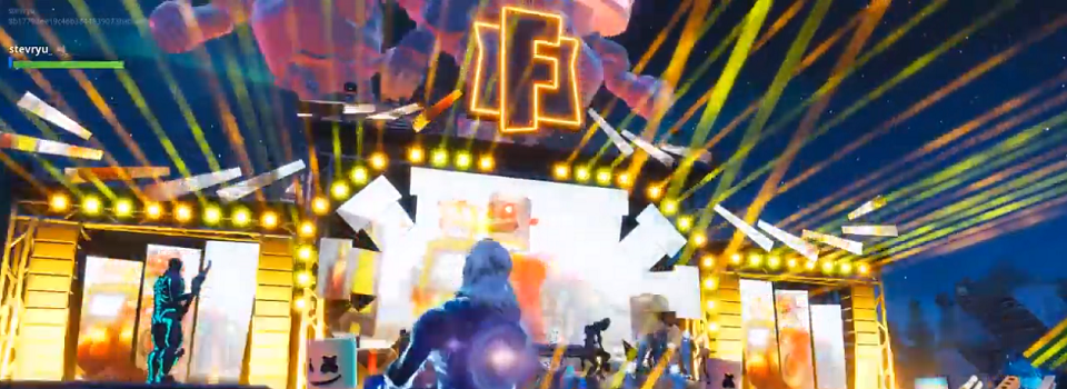 EDM Artist Marshmello Hosts Live Concert in Fortnite