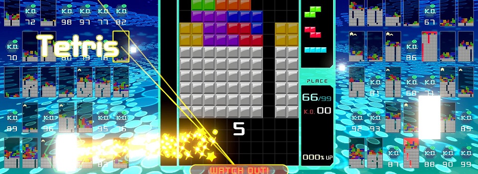 Tetris 99 is a Free To Play Battle Royale Tetris Game