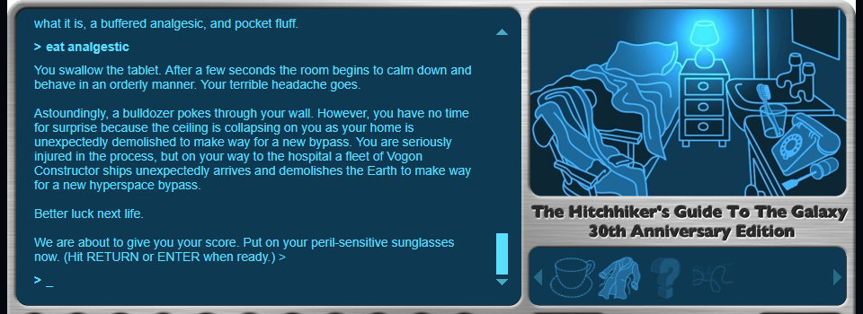 The Hitchhiker's Guide to the Galaxy Game is Available Online