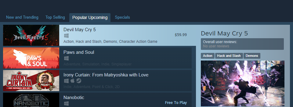 Steam's "Popular Upcoming" List Can Be Easily Manipulated