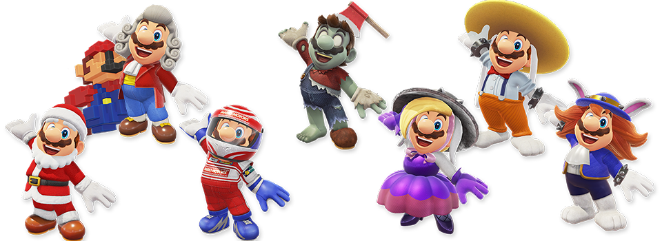 Data Miners Find Seven New Costumes in Super Mario Odyssey