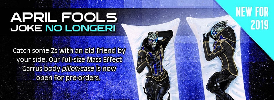 Bioware is Now Selling Garrus Body Pillows. For Real.