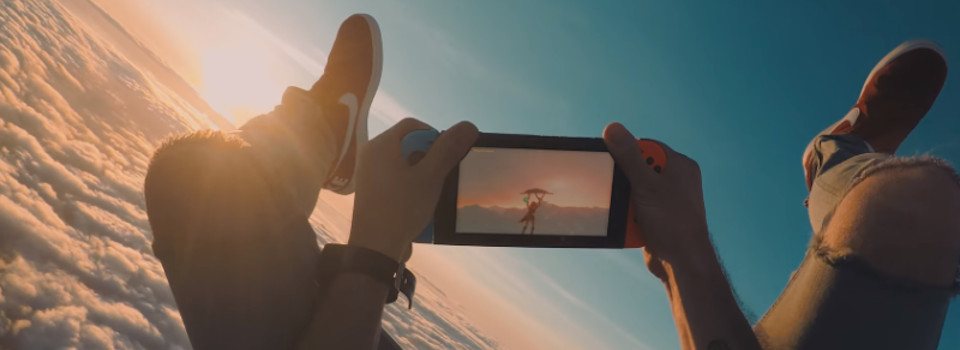 Nintendo Fans Take the Switch Skydiving