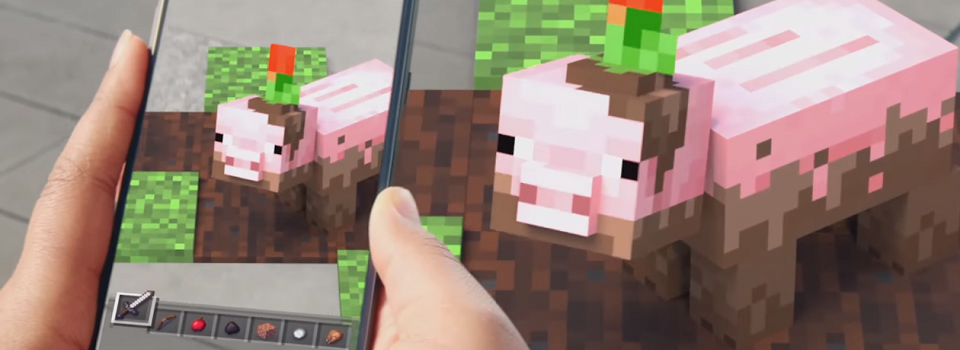 Microsoft Teases a Minecraft Mobile AR Feature