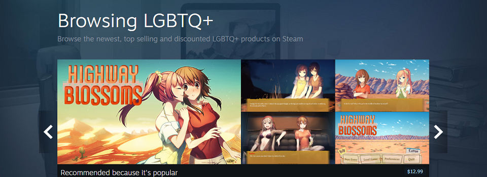 Steam Adds Official LGBTQ+ Tag For Game Market